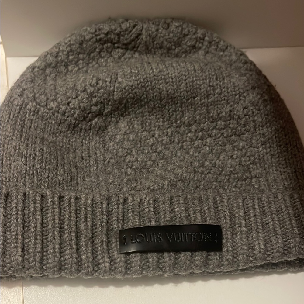 Louis Vuitton Gray Knit Beanie